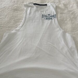 Under Armour White Graphic Tank Top